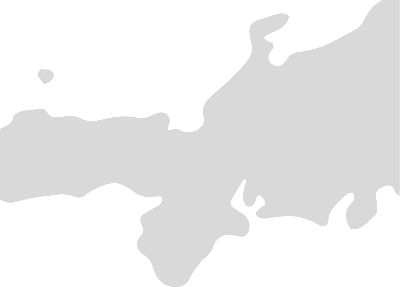 日本地図の関西中部地方