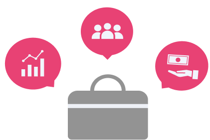 ビジネスバックのイラスト