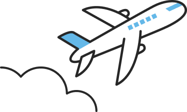 飛行機のイラスト